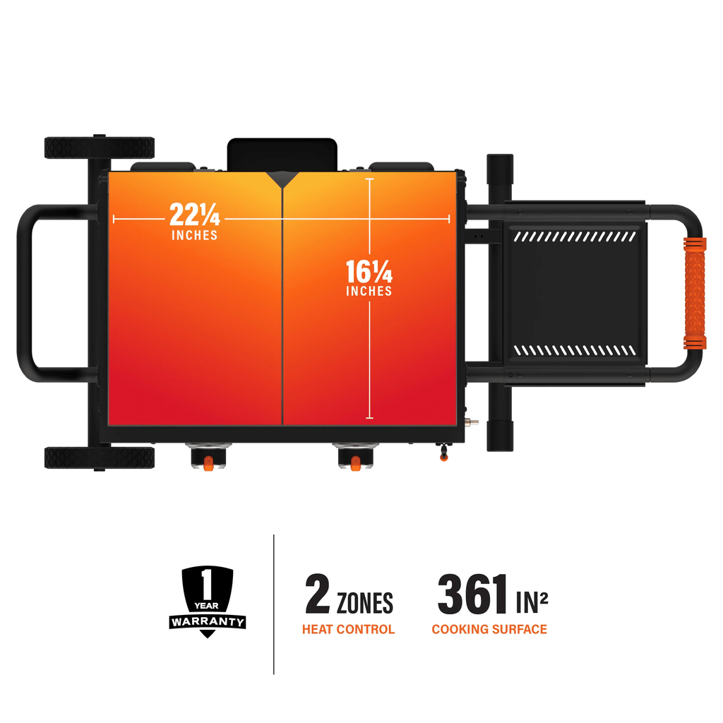 Plancha a gas On the go 22″